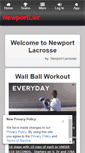 Mobile Screenshot of newportlacrosse.com