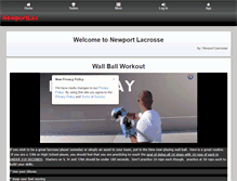 Tablet Screenshot of newportlacrosse.com